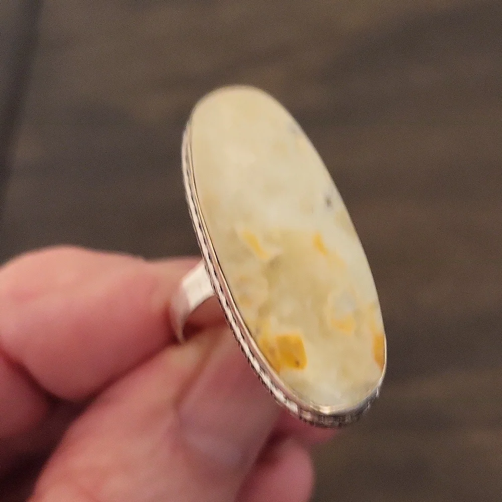 NWOT Agate Gemstone Silver Ring